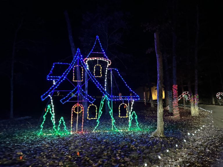 Let There be Lights Drive Thru at Promised Land Zoo in Branson at Christmas