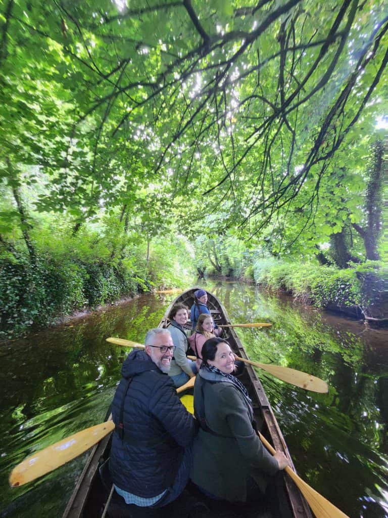 Paddling the currach boats