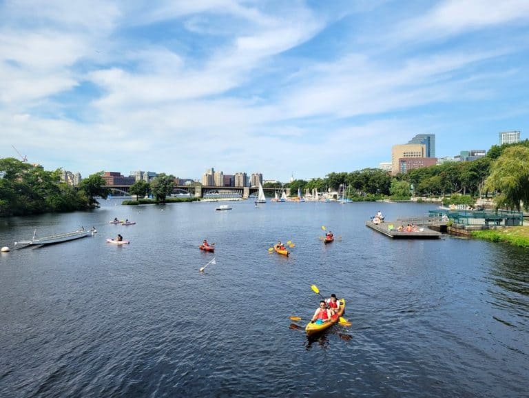 kayaking the Charles River