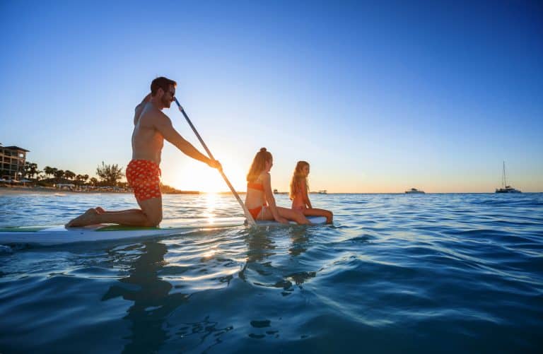 Paddleboarding is included at Beaches
