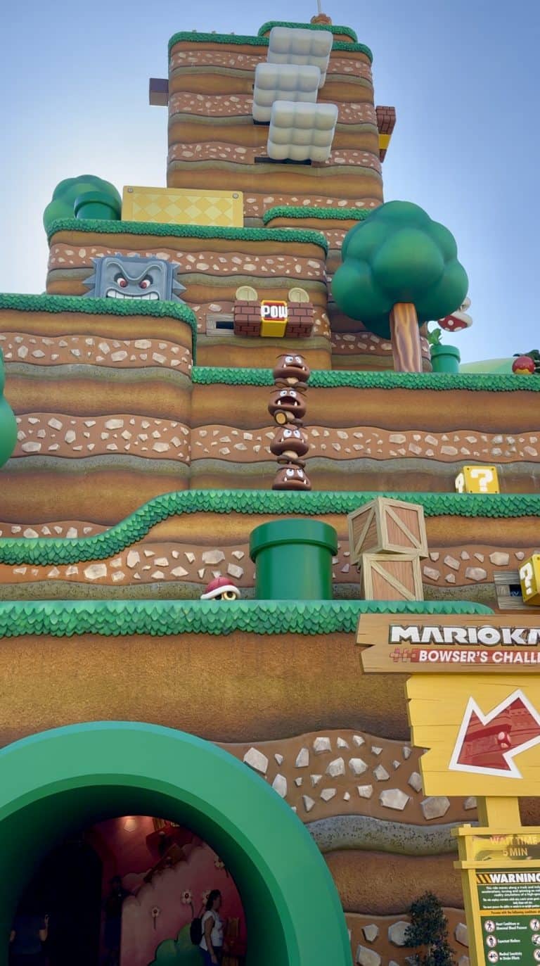 Entrance to Mario Kart Bowser's Challenge