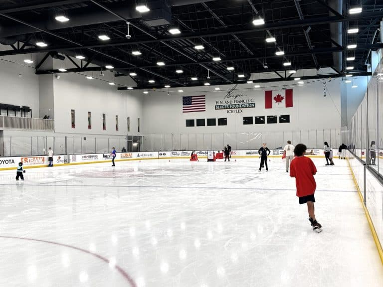 Ice skating in Palm Springs