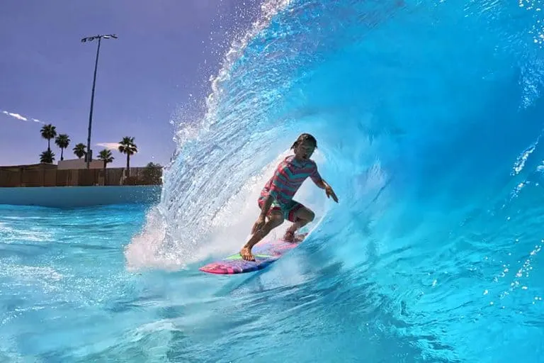 Palm Springs Surf club is one of the fun things to do in Palm Springs with Teens