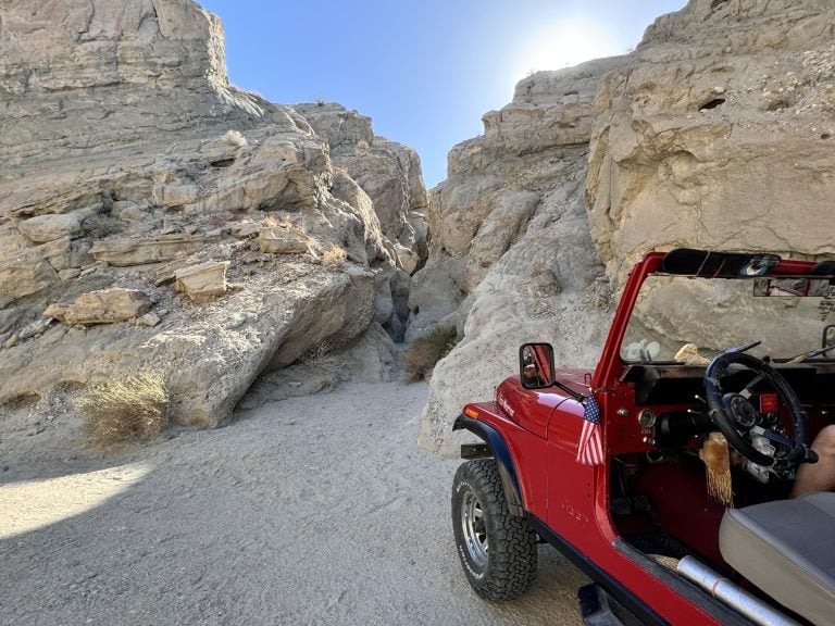 Things to do in Palm Springs with kids include Red Jeep tours with Desert Adventures