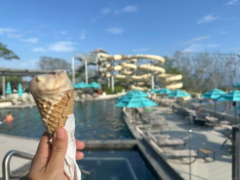 Ice cream at the pool