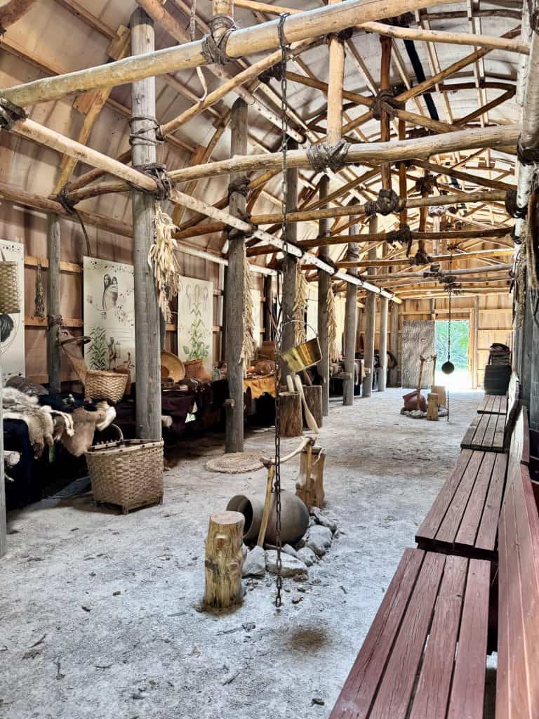 Oneida Longhouse interior