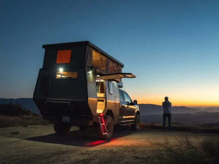 Overlanding sunset view