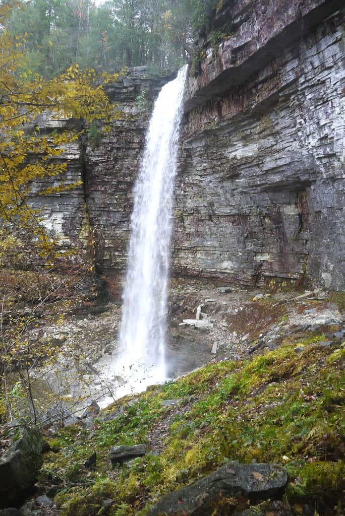 Stony Kills Falls in New York is at its best during the rainy season.