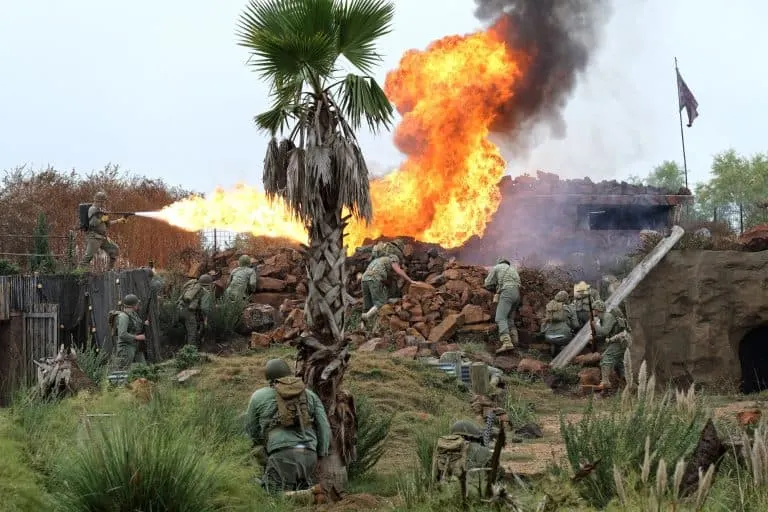 A Fredericksburg Family Getaway in Texas Hill Country 8 Reenactment at the Pacific Combat Zone