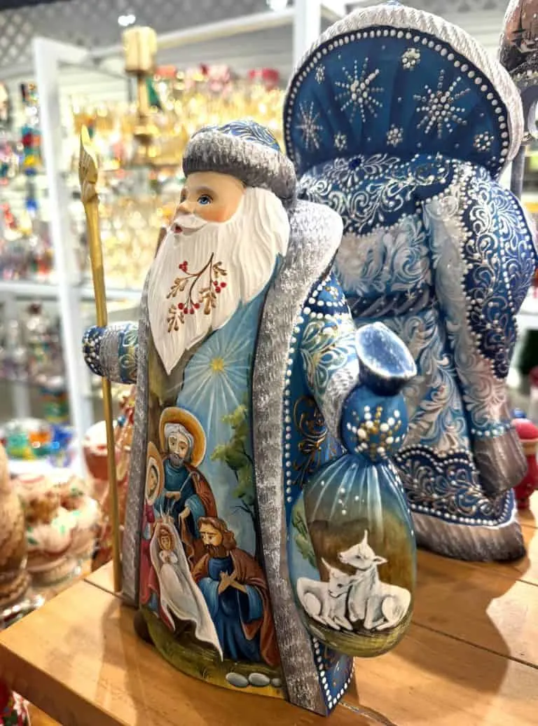 A Fredericksburg Family Getaway in Texas Hill Country 13 Russian Santa at The Grasshopper in Fredericksburg