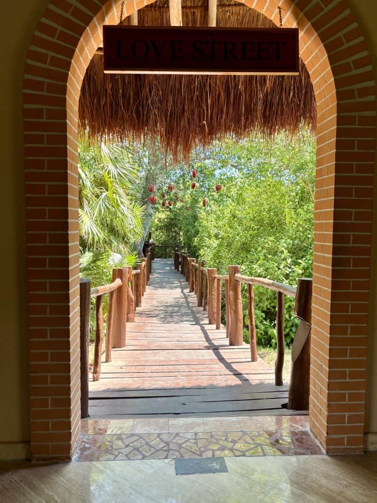 Walkway at the Grand Palladium Resort in Riviera Maya